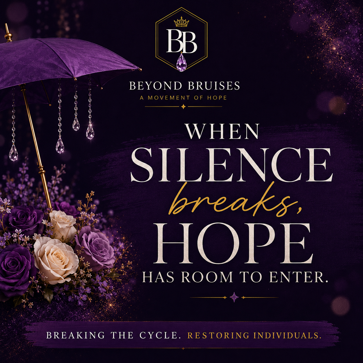 When silence breaks, hope has room to enter.