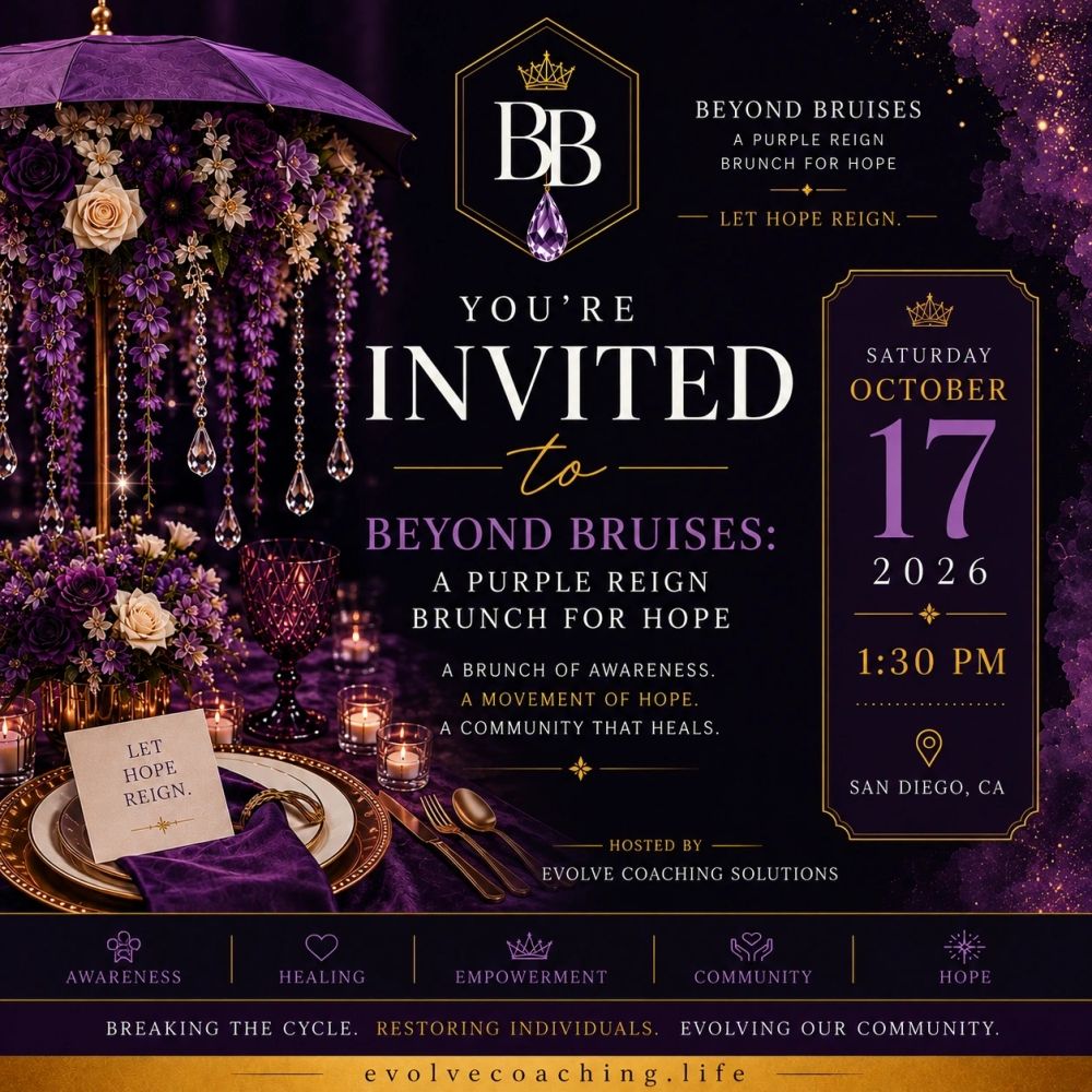 Beyond Bruises: A Purple Reign Brunch for Hope flyer